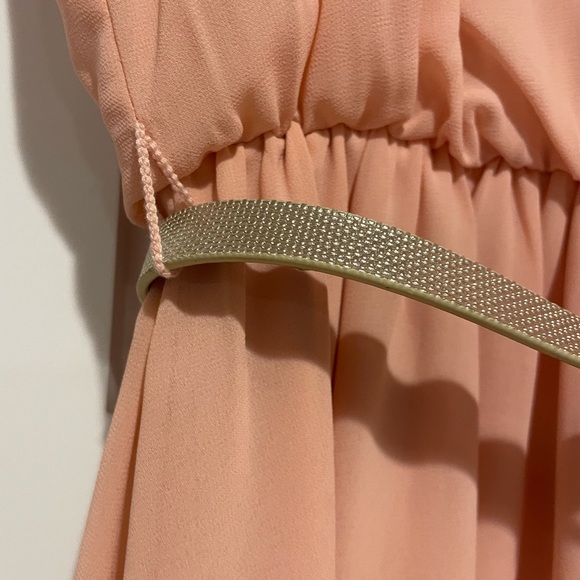 BCX Dress. Size M. Peach colored. Optional gold belt. - Picture 3 of 8